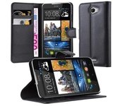 Funda Libro para HTC Desire 516 en NEGRO FANTASMA - Cubierta Proteccion con Cierre Magnetico, Tarjetero y Funcion de Suporte - Etui Case Cover Carcasa