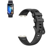 Kit De Pulsera Smoothsilicone Con Hebilla + Película De Hidrogel Phonecare Compatible Con Huawei Band 9 - Negro