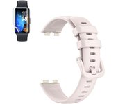 Kit De Pulsera Smoothsilicone Con Hebilla + Película De Hidrogel Phonecare Compatible Con Huawei Band 8 - Rosa