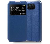 Funda Libro Soporte con Ventana para Xiaomi Redmi Note 9T 5G Color Azul
