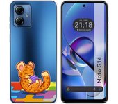 Funda Silicona Motorola Moto G14 Leopardo