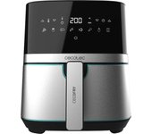 Cecotec 03315 freidora Sencillo 5,5 L Independiente 1700 W Freidora de aire caliente Negro, Acero in