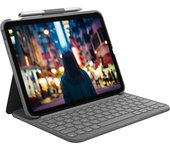 Logitech Slim Folio Gris Bluetooth QWERTY Inglés del Reino Unido