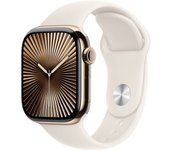 Apple Watch Series 10 OLED 42 mm Digital 374 x 446 Pixeles Pantalla táctil 4G Oro Wifi GPS (satélite)