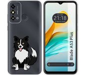 Funda Silicona ZTE Blade A53 Plus Perros 01