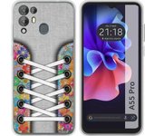 Funda Silicona Transparente Blackview A55 Pro Zapatillas 04