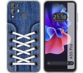 Funda Silicona Transparente Blackview A55 Pro Zapatillas 01