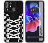 Funda Silicona Transparente Blackview A55 Pro Zapatillas 03