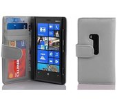 Funda Libro para Nokia Lumia 920 en BLANCO MAGNESIO - Cubierta Proteccion con Cierre Magnetico e 3 Tarjeteros - Etui Case Cover Carcasa