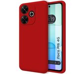 Funda Silicona Xiaomi Poco M6 4G Roja