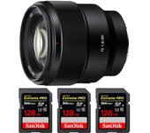 FE 85mm f/1.8 + 3 SanDisk 128GB Extreme PRO UHS-II SDXC 300 MB/s + PDF  pulgadas pulgadas20 TÉCNICAS PARA MEJORAR SU
