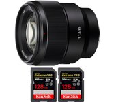 FE 85mm f/1.8 + 2 SanDisk 128GB Extreme PRO UHS-II SDXC 300 MB/s + PDF  pulgadas pulgadas20 TÉCNICAS PARA MEJORAR SU