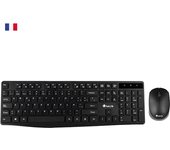 NGS Allure Kit, AZERTY, FR teclado RF inalámbrico Francés Negro
