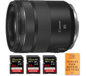 RF 85mm f/2 Macro IS STM + 3 SanDisk 64GB Extreme PRO UHS-II SDXC 300 MB/s + PDF  pulgadas pulgadas20 TÉCNICAS PARA