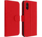 Funda Xiaomi Redmi 9A Libro Billetera F. Soporte – Rojo