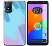 Funda Silicona Transparente TCL 403 Acuarela 10