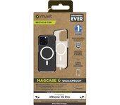 muvit for change funda recycletek Magsafe shockproof 3m compatible con Apple iPhone 15 Pro transpare