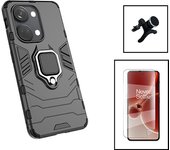 Kit de cubierta completa Hydrogel Frente del frente + Cubierta 3x1 Defensor militar + soporte magnét