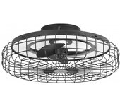 Merak - Ventilador de Techo con Lámpara LED sin Aspas. Ventilador de Plafón 6 Velocidades y Luz Regu