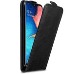 Funda para Samsung Galaxy A20e in NEGRO ANTRACITA - Cubierta Proteccion Estilo Flip con Cierre Magnetico - Etui Case Cover Carcasa