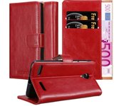 Funda Libro para ZTE BLADE L7 en ROJO BURDEOS - Cubierta Proteccion con Cierre Magnetico, Tarjetero y Funcion de Suporte - Etui Case Cover Carcasa