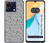 Funda Silicona Zte Blade V50 Vita 4G Letras