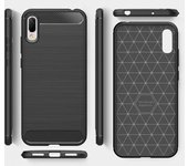 Funda Silicona Carbono para Huawei Y6 Pro (2019)