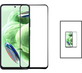 Kit 2 Película de vidrio templado 5D Cubierta completa para Xiaomi Redmi Note 12R - Transparente/Neg