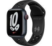 Apple Watch Nike Series 7 41 mm OLED 4G Negro GPS (satélite)