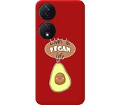 Funda Silicona Líquida Roja Honor 90 Smart 5G Vegan Life