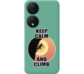 Funda Silicona Líquida Verde Honor X7b Mujer Escalada