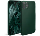 Minimalist Series Funda Silicona para iPhone 13 Pro, Verde Oscuro con Acabado Mate, Cover Carcasa de