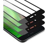 3x Pelicula Protectora para Xiaomi RedMi GO en TRANSPARENTE con NEGRO - Paquete de 3 Pantalla de Vidrio Templado Cobertura Completa (Tempered) Compatible 3D con Dureza 9H
