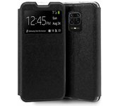 Funda Libro Soporte con Ventana para Xiaomi Redmi Note 9S / Note 9 Pro Color Negra