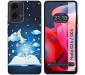 Funda Silicona Motorola Moto G04 / G24 Libro Cuentos