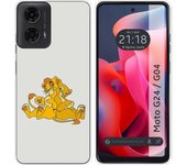 Funda Silicona Motorola Moto G04 / G24 Leones