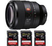 FE 50mm f/1.2 GM + 3 SanDisk 64GB Extreme PRO UHS-II SDXC 300 MB/s + PDF  pulgadas pulgadas20 TÉCNICAS PARA MEJORAR