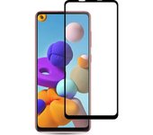 Cayó el vidrio templado de la cubierta completa 5D para Samsung A21s