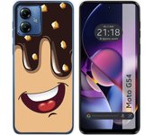Funda Silicona Motorola Moto G54 5G Helado Chocolate