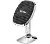 Soporte Magnético Smartphone 360° Giratorio Coche Superficie Plana Adhesivo