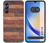Funda Silicona Samsung Galaxy A34 5G Madera 03