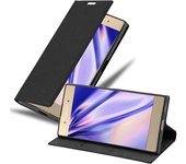 Funda Libro para Sony Xperia XA1 PLUS en NEGRO ANTRACITA - Cubierta Proteccion con Cierre Magnetico, Tarjetero y Funcion de Suporte - Etui Case Cover Carcasa