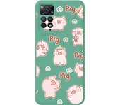 Funda Silicona Verde Xiaomi Redmi Note 12 Pro 4G Cerdos