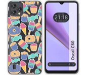 Funda Silicona Transparente Blackview Oscal C60 Dulces 02
