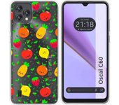 Funda Silicona Transparente Blackview Oscal C60 Frutas 01