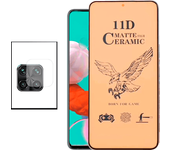 Kit de vidrio templado Ceramicglass Cubierta completa + Camara Film para Xiaomi Redmi Note 9 Pro