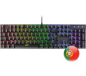 Mars Gaming MK422 Negro Teclado Gaming RGB Switch Mecánico Azul Idioma Portugués