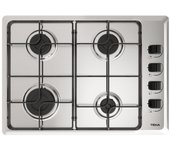 Placa Gas - Teka HLX 540, Cuatro Fuegos, 60 cm, Natural, Inyectores Gas Butano