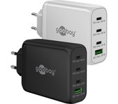 Goobay 65555 cargador de dispositivo móvil Portátil, Smartphone Negro Corriente alterna Carga rápida Interior