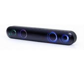 Barra de sonido gembirdbluetooth con efecto de luz led negra